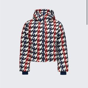 Perfect Moment houndstooth polar flare down jacket